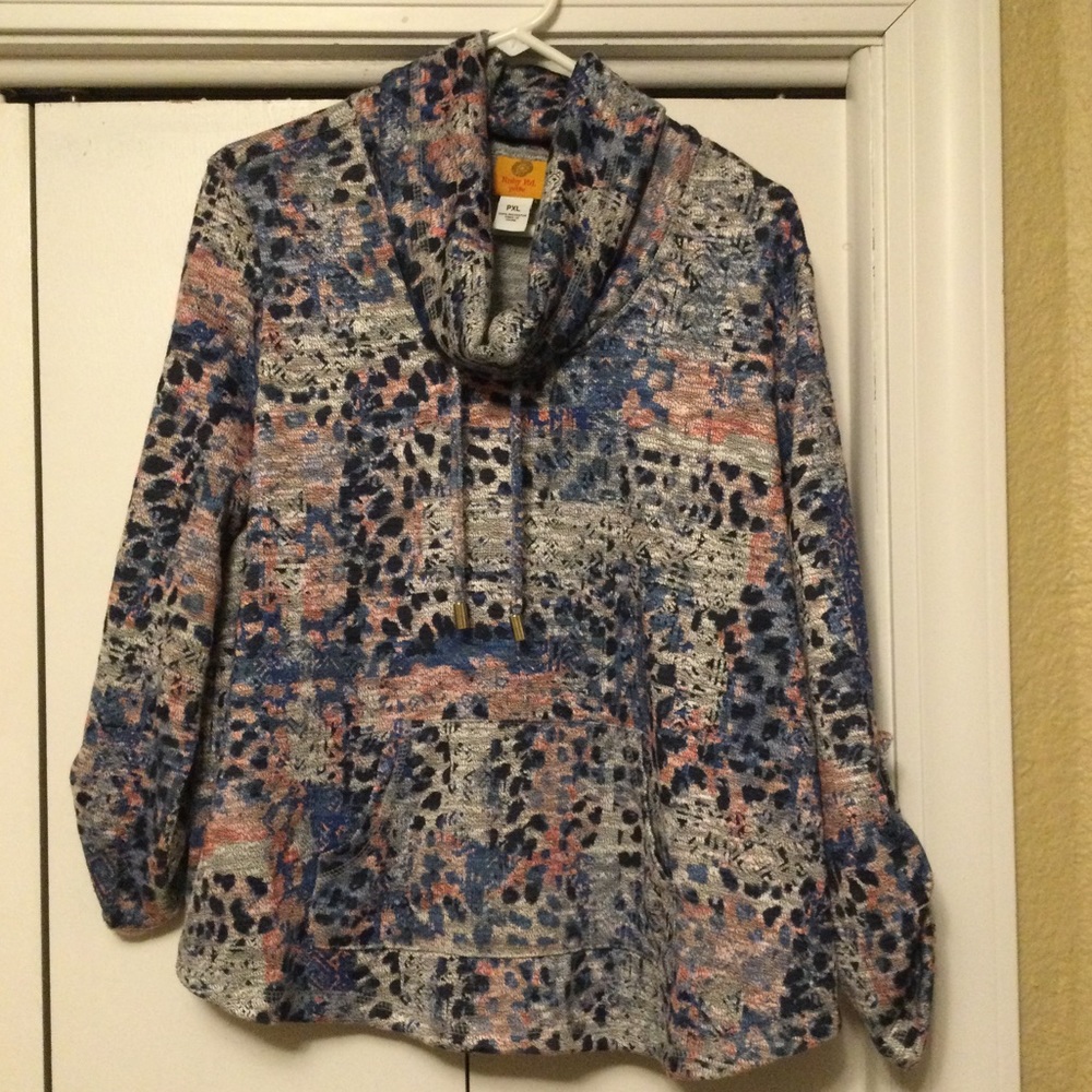 Cute Lightweight Cowl Neck Pullover